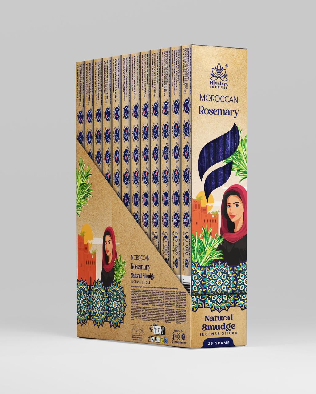 Bastoncino di incenso al rosmarino marocchino dell'Himalaya-25g
